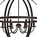 Westinghouse 6328200 Stella Mira Six-Light Indoor Chandelier, Oil Rubbed Bronze Finish with Highlights