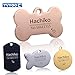 YVYOO Custom Dog Collar Stainless Steel Dog cat tag Free Engraving Pet Dog Collar Accessories ID tag Name Telephone Personalized (Golden Bone, M)