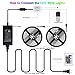 Battery Powered Led Strip Lights 32.8ft, 2x16.4ft USB/Battery Operated RGB LED Lights Birthday Christmas Gift with Remote for TV Backlight, Bedroom, Camping