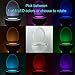 Hillmax Toilet Night Light with 8-Color Water Resistant LED Motion Activated Sensor and Light Detection(Battery Included)
