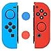 YOULANDA Joy-Con Gel Guards with Thumb Grip Caps, Protective Case Anti-Slip,Anti-Scratch Lightweight Comfort Silicone Skin for Nintendo Switch (Bule+Red)