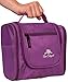 Premium Cosmetic Bag By AmElegant - Spacious Women And Men Toiletry Bag - Makeup Organizer And Beauty Product Organizer (Purple)