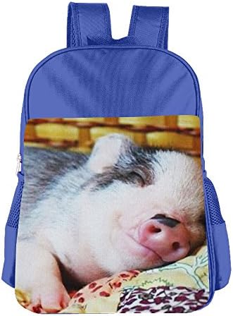 Sleeping Piggy School Backpack Lightweight Daypack Cute Bookbag For School