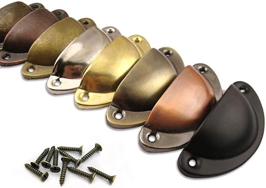 2 uds, Manija de puerta de gabinete de cajón de cocina de Metal Retro y