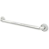 36” Shower Handle Smooth Grip | 304 Stainless Steel Grab Bars for Bathtubs and Showers | Polished Chrome ADA Standard Hand Ra