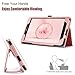 Galaxy Tab A 8.0 Case 2017, BENTOBEN Slim Fit Glitter Sparkly Flip Folio PU Leather Stylus Holder Auto Sleep/Wake Protective Smart Cover for Samsung Galaxy Tab A 8.0 2017 (SM-T380/SM-T385), Rose Gold
