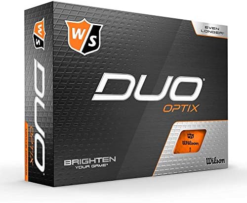 Wilson Staff DUO Optix Golf Ball, Optix, Orange