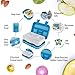 Lunch Box for Kids Childrens, Bento lunch Box for Boys Girls, Toddler School Lunch Containers 5-Compartment On-the-Go Meal Fruit Snack Packing for Picnic Outdoors, Leak Proof Durable & Microwave Safe
