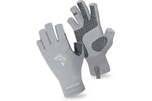 MOUNT TEC Unisex UV Protective Fingerless Gloves UPF 50+ Sun Glove for Outdoor Fishing Cycling Hiking Driving Kayaking