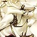 YOUR SMILE Silk Feeling Scarf Women's Fashion Pattern Beige Chain Large Square Satin Headscarf (301)