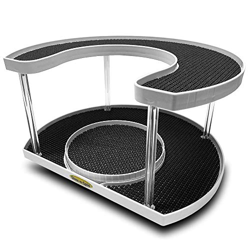 StownSpin 2 Tier Lazy Susan Turntable Spice Rack Organizer Rotating