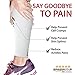 Rymora Calf Compression Sleeves for Men and Women (Calves Treatment for Shin Splints, Running, Etc) (One Pair) (White) (Medium)