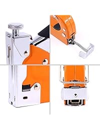 Swpeet   Pistola de grapas 3 en 1 con quitagrapas, herramienta de encendido a mano de acero al carbono para tapicería, material de fijación, decoración, carpintería, muebles