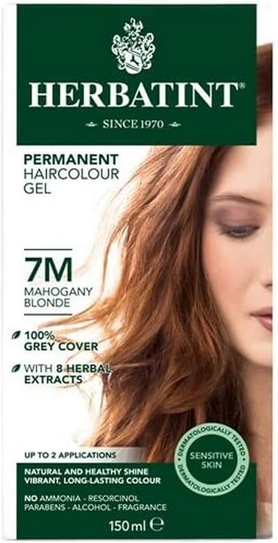 Herbatint Hair Dye 7M Mahogany Blonde 135 ml Permanent Gel