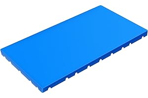 Qinyoung 1 Pcs Plastic Pallet Waterproof Storage Pad Hdpe Lightweight Wear Resistant Basement Pallet for Racks Outdoor Grid Indoor Floor Supermarket Warehouse Support up to 4000 Lbs (40 x 24 x 2 in)