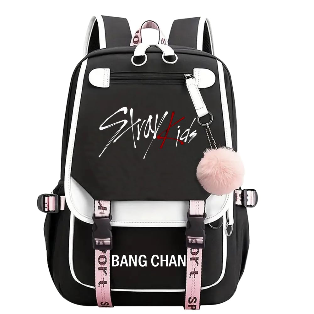 NCTCITY Backpack School Bag Daypack Gift Merchandise Laptop Bag College School BookBag Travel Canvas Bag Bang Chan Changbin Hyunjin Felix Seungmin Jeongin Jisung Minho Woojin For Fans