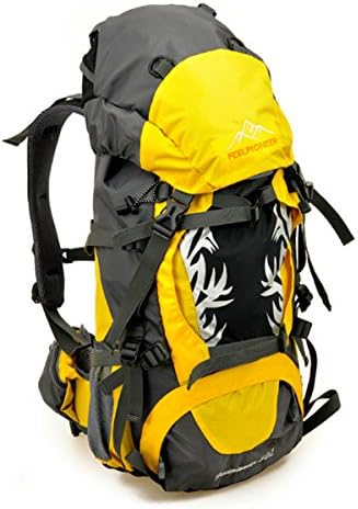 yellow hiking backpack