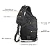 Tactical Sling Backpack Bag Military Molle Assault Pack Rucksack Daypack for Outdoors Camping Hiking Hunting (Black)