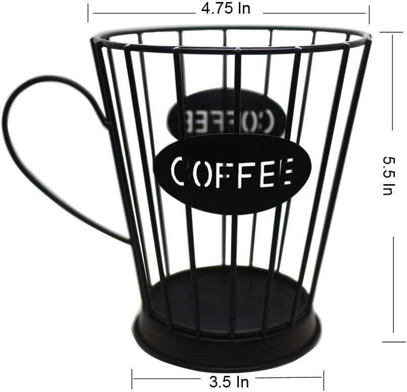 5.5" Coffee Pods Holder Storage Basket Espresso Coffee Pods Keeper Kitchen Counter Storage Holders for Capsules: Kitchen & Dining