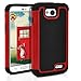 LG Optimus L90 Case, MagicMobile® [Dual Armor Series] Rugged Impact Resistant Case LG Optimus L90 Slim Cover Shockproof Silicone Skin Hard Plastic Shell [Red] Armor Protective Case for LG Optimus L90