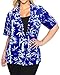 La Leela Women Shirt Top Hawaiian Beach Blouses Tank Casual Aloha Boho Holiday Loose Fit
