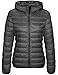 Wantdo Women's Hooded Packable Ultra Light Weight Short Down Jacket