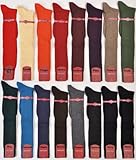1 Pair Marcoliani Men's ExtraFine Merino Over-the-Calf Ribbed Italian Dress Sock