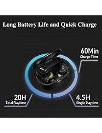 Auriculares inalámbricos, Thor 316T, auriculares inalámbricos de sonido estéreo con estuche de carga sonido de primera calidad para hombres y mujeres   auriculares Bluetooth