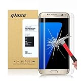 Galaxy S7 Edge Glass Screen Protector, XKAUDIE(TM) Samcore Full coverage [Case Friendly] 0.26mm 9H Tempered Glass Screen Protector For Samsung Galaxy S7 Edge
