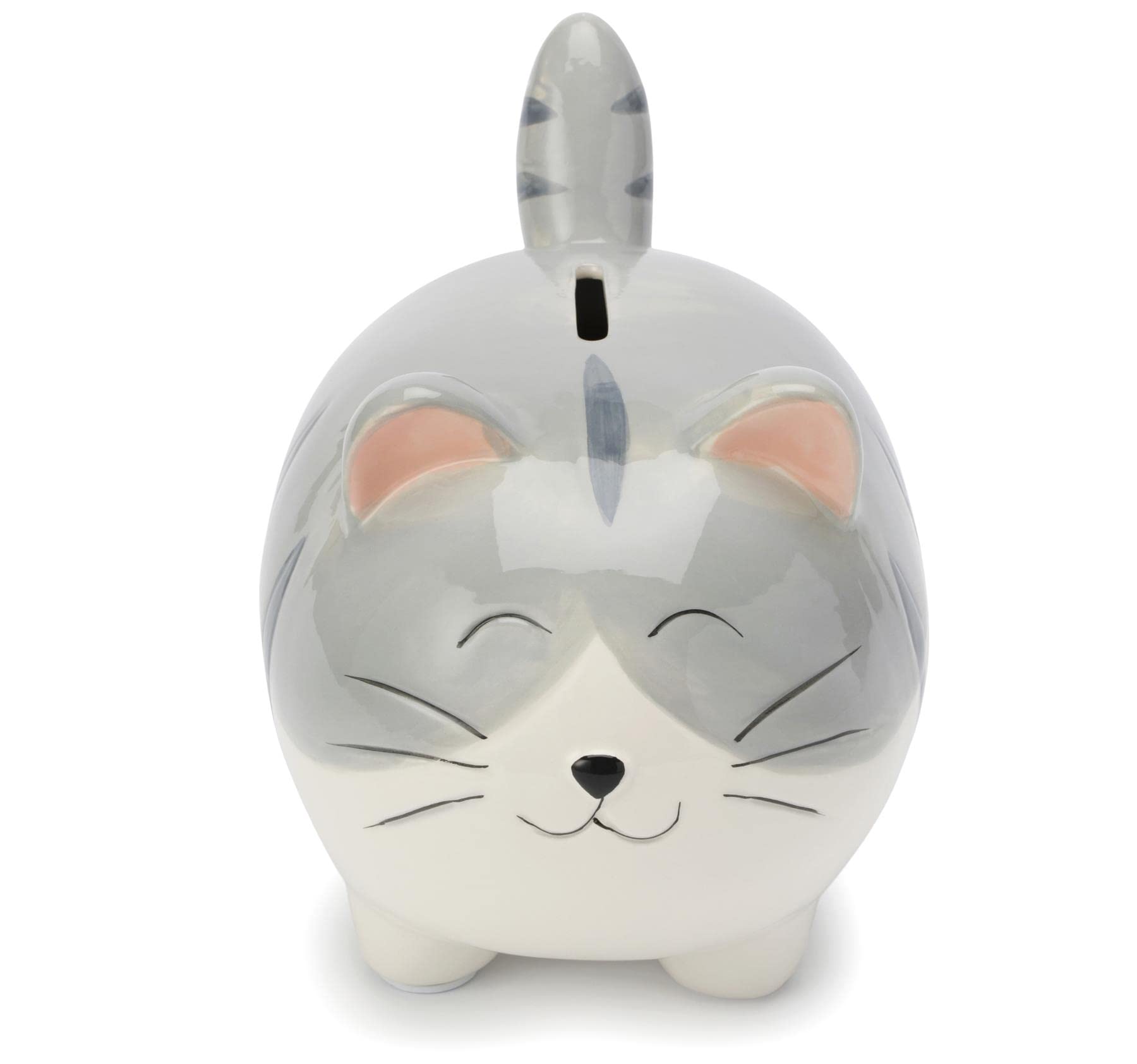 Mousehouse Gifts - Small Cat Piggy Bank, Kitten Money Box for Children's Savings
