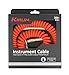 KIRLIN Cable Kirlin IMK-202PFGL-30/RDF-Straight Premium Coil Instrument Cable, Red Translucent PVC Jacket-30ft, 1/4