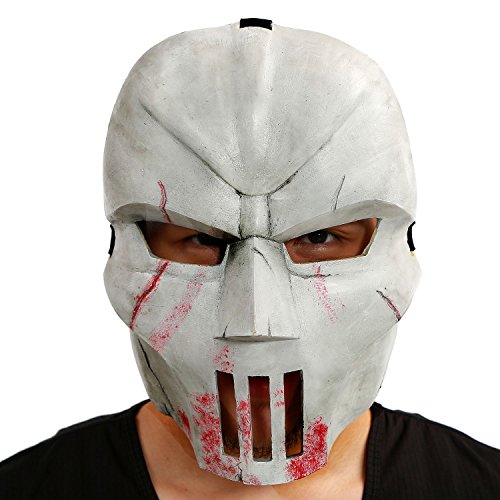 XCOSER Adult Casey Hockey Mask Half Face Props for Halloween Costume PVC