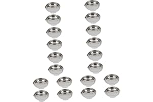 NUOBESTY Plat Scale Pans 20 Pcs Stainless Steel Weighing Pan Measuring Cups Mini Accessories Stainless Steel Weighing Dish