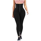 JGS1996 Plus Size Shapewear Tummy Control Leggings for Women High Waisted Compression Corset Waist Trainer Pants Body Shaper