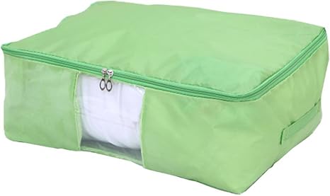 Amazon Surblue 布団収納ケース 羽毛布団収納 引っ越しバッグ 収納袋 衣類収納袋 湿気 ホコリ 汚れ防止 出し入れ簡単 ダブルファスナー グリーン 60 50 28cm 2個セット 大容量 丈夫 ふとん収納袋 オンライン通販