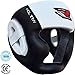 RDX Headgear for Boxing, MMA Training and Kickboxing, Approved by SATRA, Cowhide Leather Head Gear Muay Thai, Taekwondo and Karate
