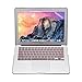 Applefuns A1466/A1369 Models of MacBook Air 13 Inch Case Keyboard Cover Skin Screen Protector Dust Plug 4in1 Laptop Accessory Kit - Rose Quartz
