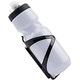 EYANTRICK 24oz Bicycle Water Bottle with Durable Ultra Lightweight Plastic Universal Water Bottle Holder, Sporty Squeeze Bott