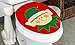 Imperial Home Christmas Toilet Seat Cover and Rug Set - Holiday Bathroom Decor - 3 Pc Bathroom Christmas Decorations Set (4 pc, Elf)