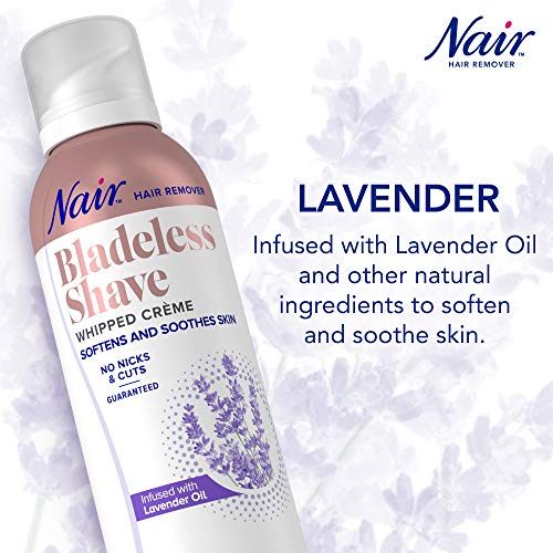 Nair Hair Remover Bladeless Shave Whipped Crème Infused with Lavender Oil, 5oz - Image 3