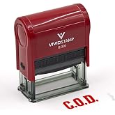 C.O.D. Self Inking Rubber Stamp (Red Ink) Large