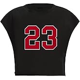 WDIRARA Women's Graphic Print Cap Sleeve Crop Top Crewneck Short Sleeve Tee Y2k T Shirt