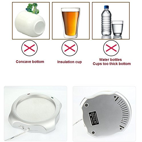 7TECH Coffee Mug Warmer for Desk USB Power Office Home Desktop Cup Heated Tea Milk