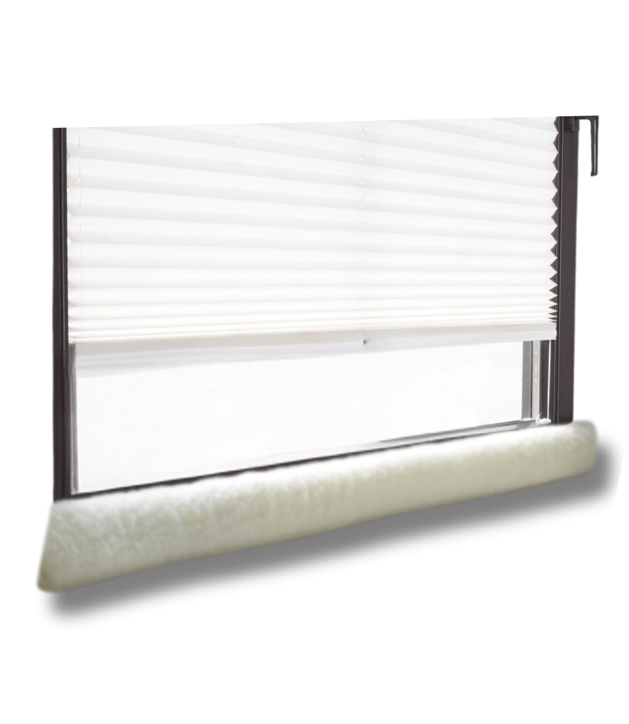 K & N 551 Schurwoll-Zugluftstopper für Fenster 120 cm, Natur New Wool Draught Excluder for Windows