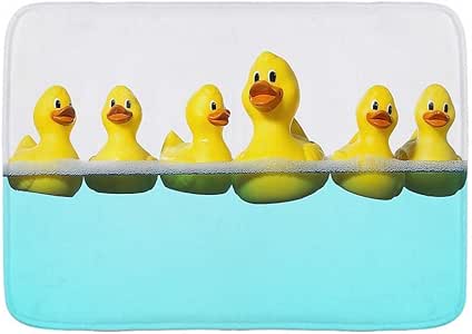 788 - Juego de funda de edredón lavada con diseño de pato amarillo para