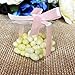 Mose Cafolo 50pcs 3x3x3 inches (7.6x7.6x7.6cm) Clear Plastic Candy Gift Boxes Thick PVC Anti Scratch Transparent Cube Box For Holiday Wedding Party Favor