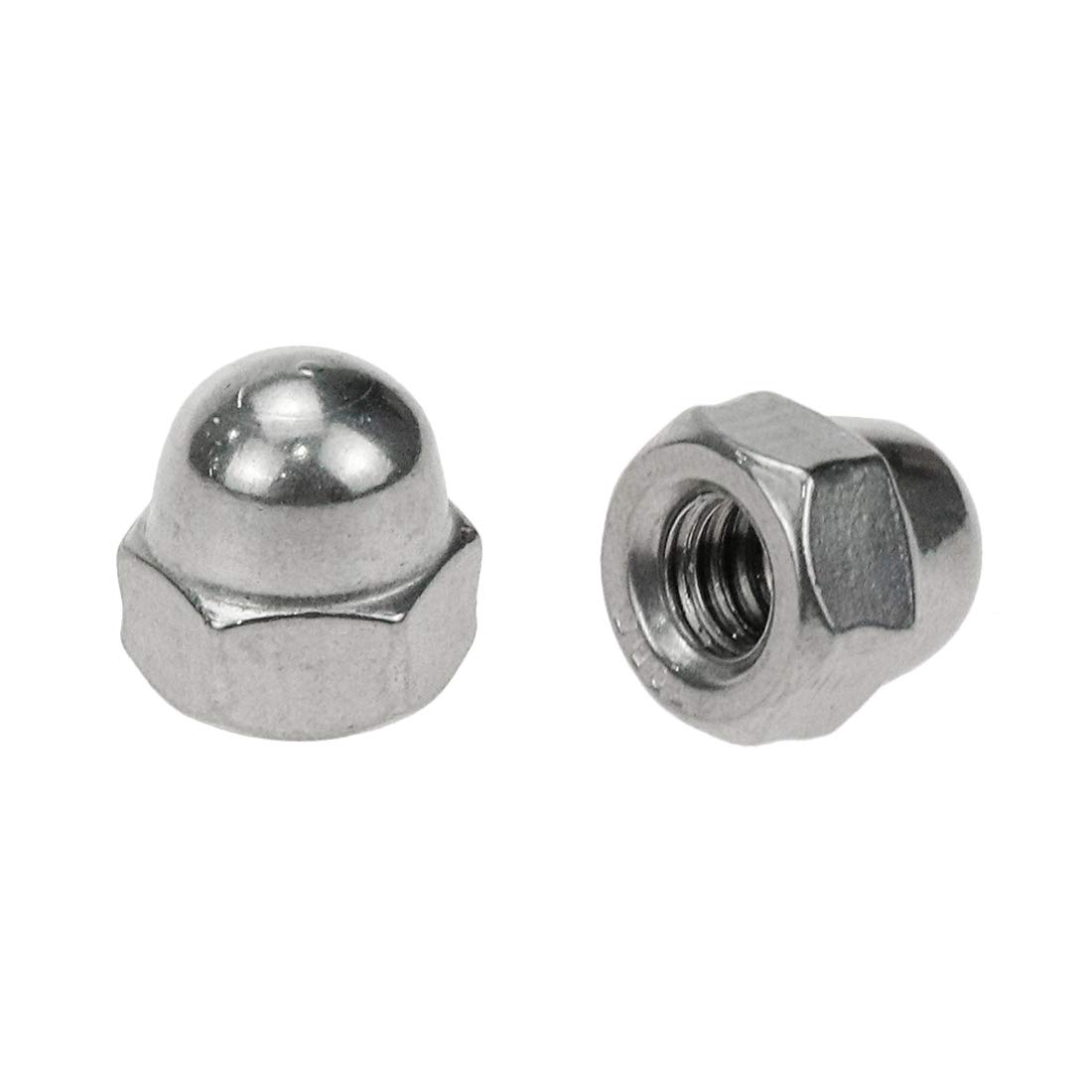 Photo 1 of Coshar 20Pcs 1/4-20 Acorn Cap Nuts Hex Nut,18-8 304 Stainless Steel Hex Dome Cap Nut,Plain Finish