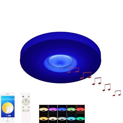 Amazon Com Led Ceiling Light With Remote Control Built In
