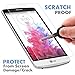 LG G3 ★ PREMIUM QUALITY ★ Tempered Glass Screen Protector by Voxkin ® - Top Quality Invisible Protective Glass With HD Display - Scratch Free, Perfect Fit & Anti Fingerprint - Looks Great on Any Cases