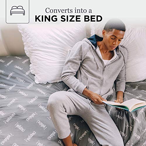 CordaRoy's Corduroy Bean Bag Chair, Convertible Chair Folds from Bean Bag to Bed, As Seen on